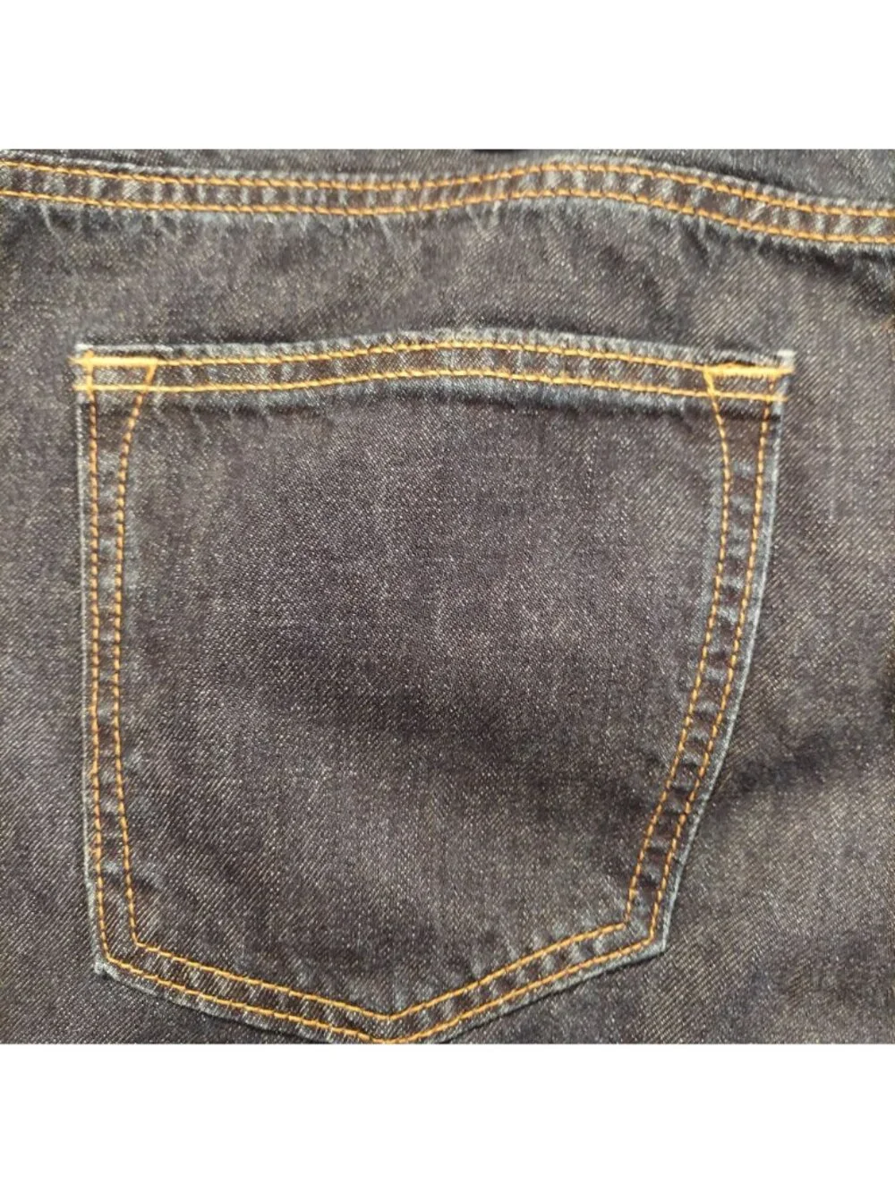 Old Navy dark mens straight 42x36 jeans measure 43x35.5 high rise 100% cotton